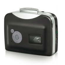 Cassette to MP3 Converter with USB, Portable Cassette Player with Headphones and Dual Power Options