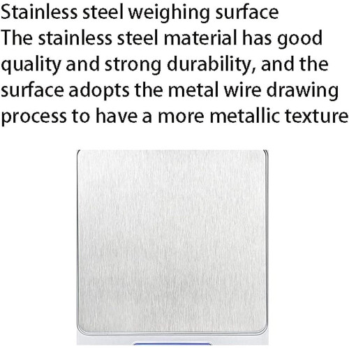Digital Kitchen Scale Stainless Steel  Precision Food Scale with Tare Function for Baking 2