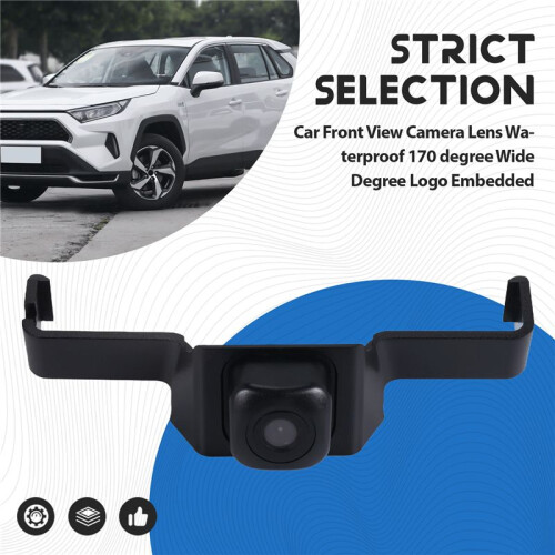 CCD Car Front Grille Camera Front View Parking LOGO Camera Night Vision for  RAV4 2020 2