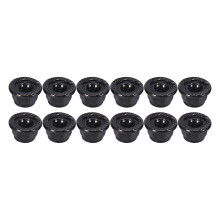 12PCS Metal 4mm M4 Wheel Lock Nuts for 1/10 RC Crawler Car TRX4 TRX6 Axial SCX10 90046 AXI03007 Redcat,Black