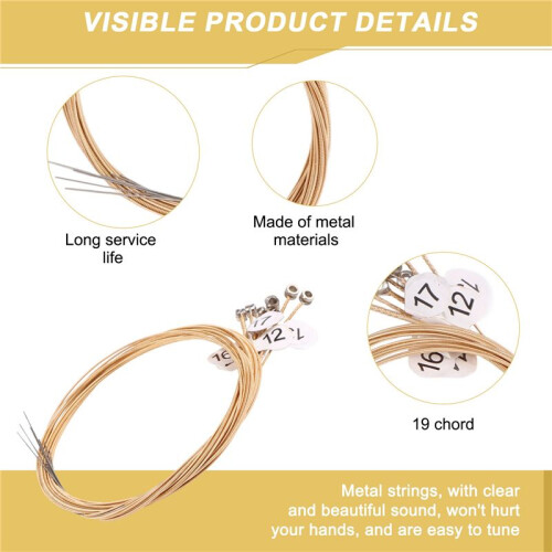 19 String Lyre Harp String Lyre String Small Harp Strings Accessories Musical Instrument Laiyaqin String 1