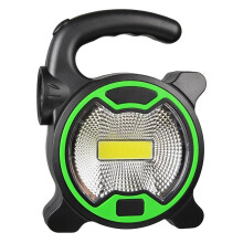 Lampe de Travail Portable LED Lanterne Projecteur de Secours éTanche Projecteur Rechargeable pour Camping de RandonnéE en Plein Air, Vert