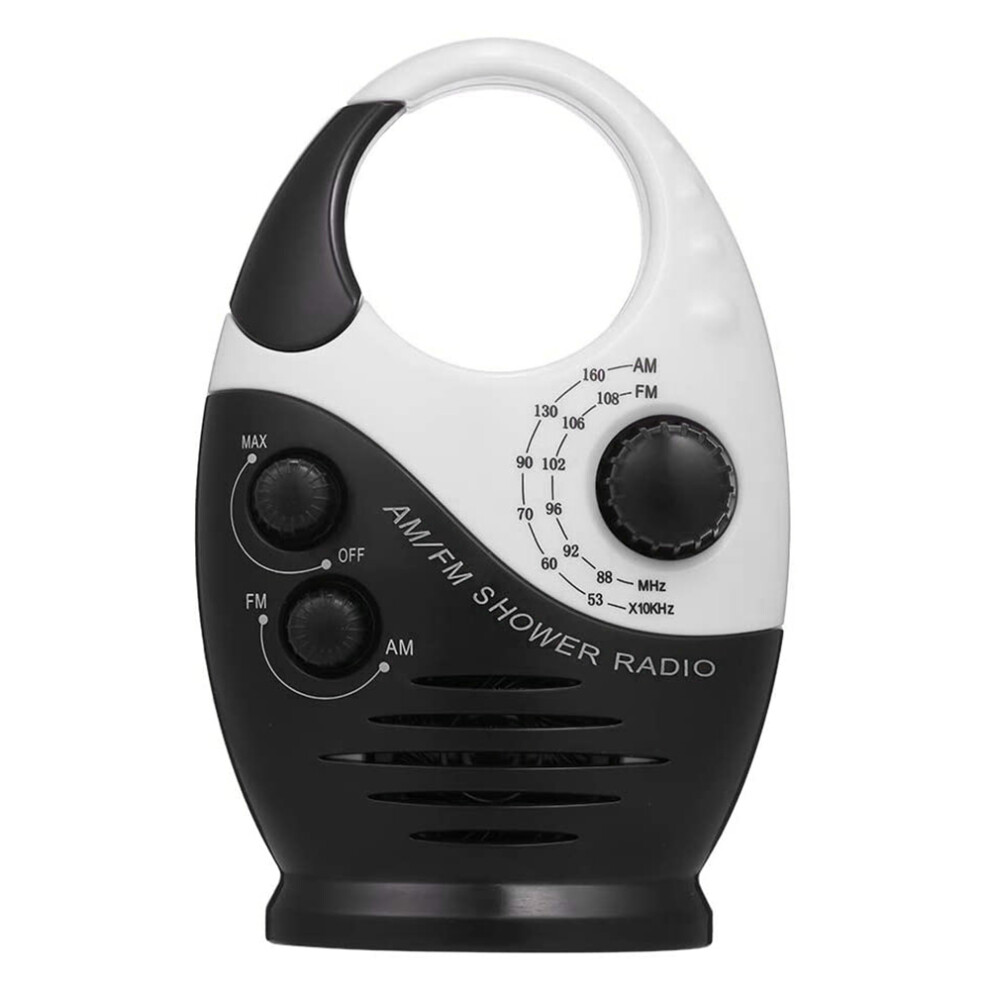 Am/Fm Shower Radio Bathroom Waterproof Radio Hanging Music Radio Built-In Speaker 4714032423237