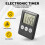 Schermo Digitale LCD Super Sottile Timer da Cucina Quadrato Cooking Count  Countdown Alarm Magnet Clock 3