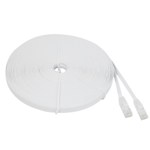 Cat 6 Ethernet Cable 100 Ft (30 Meters) Flat Slim Long Internet Network LAN Patch Cords, Cat6 High Speed Computer Wire 1