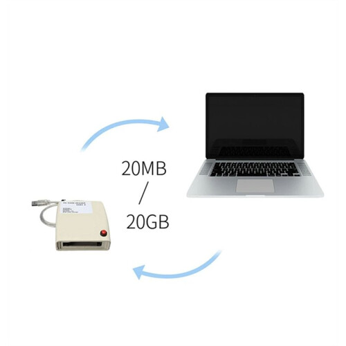USB 2.0 to 68 Pin ATA PCMCIA Flash Disk Memory Card Reader Adapter Converter for Windows 1