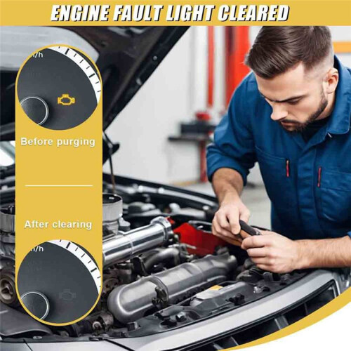 OBD2 Scanner Reader, Car Code Reader Connect to Phone for Reset/Clear Car Engine Error Code for IOS & Android 2