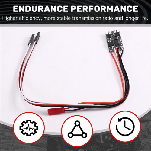 ZEROAXIS 3.7-13V Two-Way Bidirectional Brushed ESC Differential Electronic Speed Controller for RC Tank Crawler Cars 2