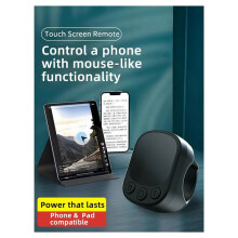 Mouse Ring Remote Control with Touchpad, Automatic Screen Clicker Continuous Clicker,Scrolling Ring Remote Control