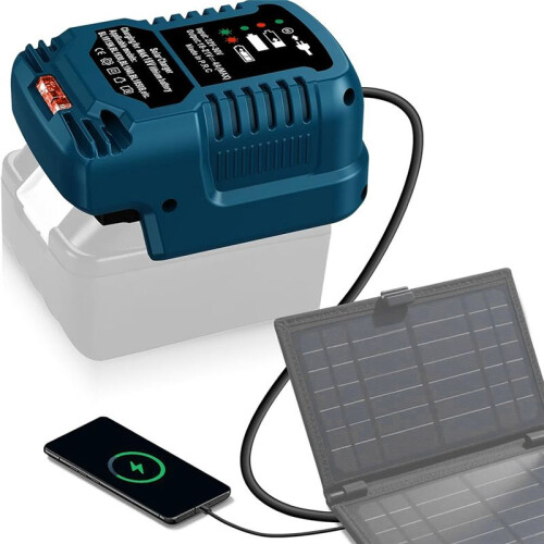 Solar Charger for  18V Battery Solar Adapter,Portable,Outdoor Work,Camping 2