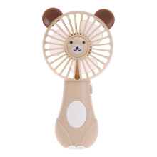 Cute Portable Handheld Fan with Ears, Battery Operated Cooler for Home Office Travel