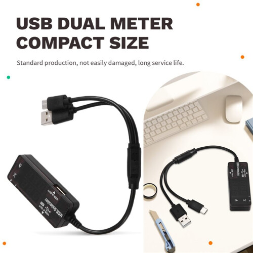 USB Multi-Function Digital Display  Voltage Ammeter Power Meter  3.2-30V 0-5A Voltmeter Charger Capacity Tester 2