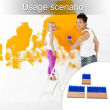 3-Delige Stijlvolle Set met Gereedschap voor Wanddecoratie, Inclusief 3 Schrapers, Accessoires voor Beton en Verf, Textuurtools voor Gipsplaten en