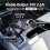 For Starlink  Car Charger with Voltage Display 12V to 24V Step- Power Adapter Car Cigarette Lighter Adapter 3