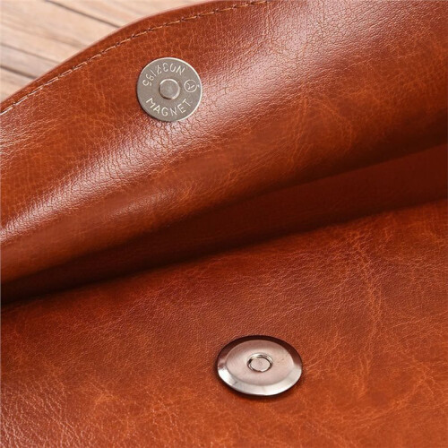A5 Leather Document Storage Bag Folder Data Packet PU Business Bill File Bag School Office Supplies 2