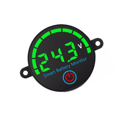 LED Battery Level Indicator Digital Voltmeter with Screw Hole Voltage Charge Tester Lithium Battery Capacity Board Green 2