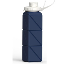 Collapsible Portable Travel Water Bottle, 610 Ml, Leak-Proof, Reusable, Suitable for Outdoor Activities.