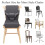 Booster  for Kitchen Chair - Toddler Booster  for Dining Table - Dining  with Adjustable Straps 2