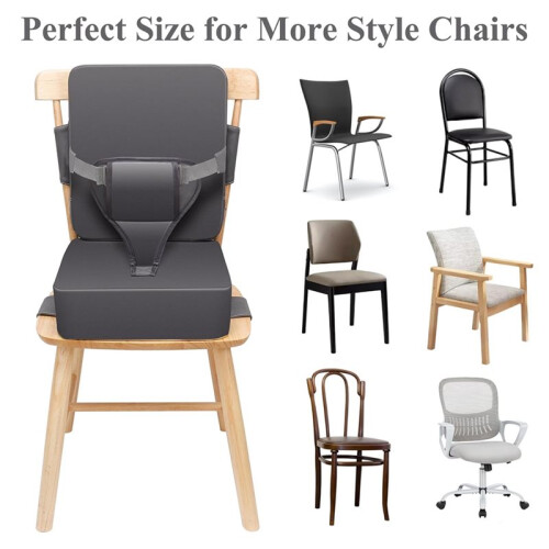 Booster  for Kitchen Chair - Toddler Booster  for Dining Table - Dining  with Adjustable Straps 1