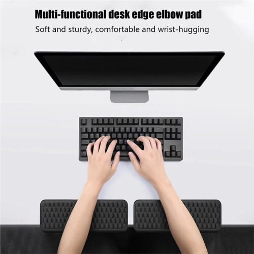 Keyboard Hand Rest Elbow Pad L-Shaped Comfortable Support for Work From Home Laptop Setup Computer Lab Game 2