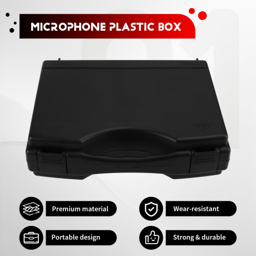 Microphone Storage Box Home Recording Equipment Case Carrying Holder Electronics Pouch Travel 1