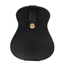 Guitar Pick Case PU Pick Box Multi-Slot Guitar Pick Holder,Guitar Pick Case for Storing Black