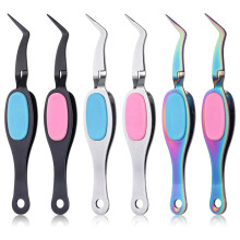 6-Pack  Tweezers Set, Stainless Steel Reverse Grip Fine Tip for DIY Jewelry, Electronics, and Crafting