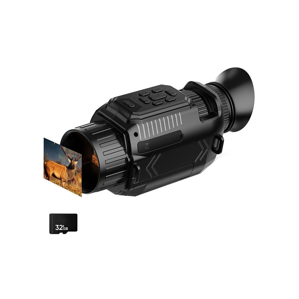 4K Wifi Night Vision Monocular, 68Mp Infrared Monocular Macro Lens, 28X Digital Zoom Monocular With 32G Card 6032086005642