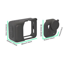 Silicone Case for GO Ultra with Lens Cap Case Dirt-Proof Protective Case for GO Ultra Action Camera C
