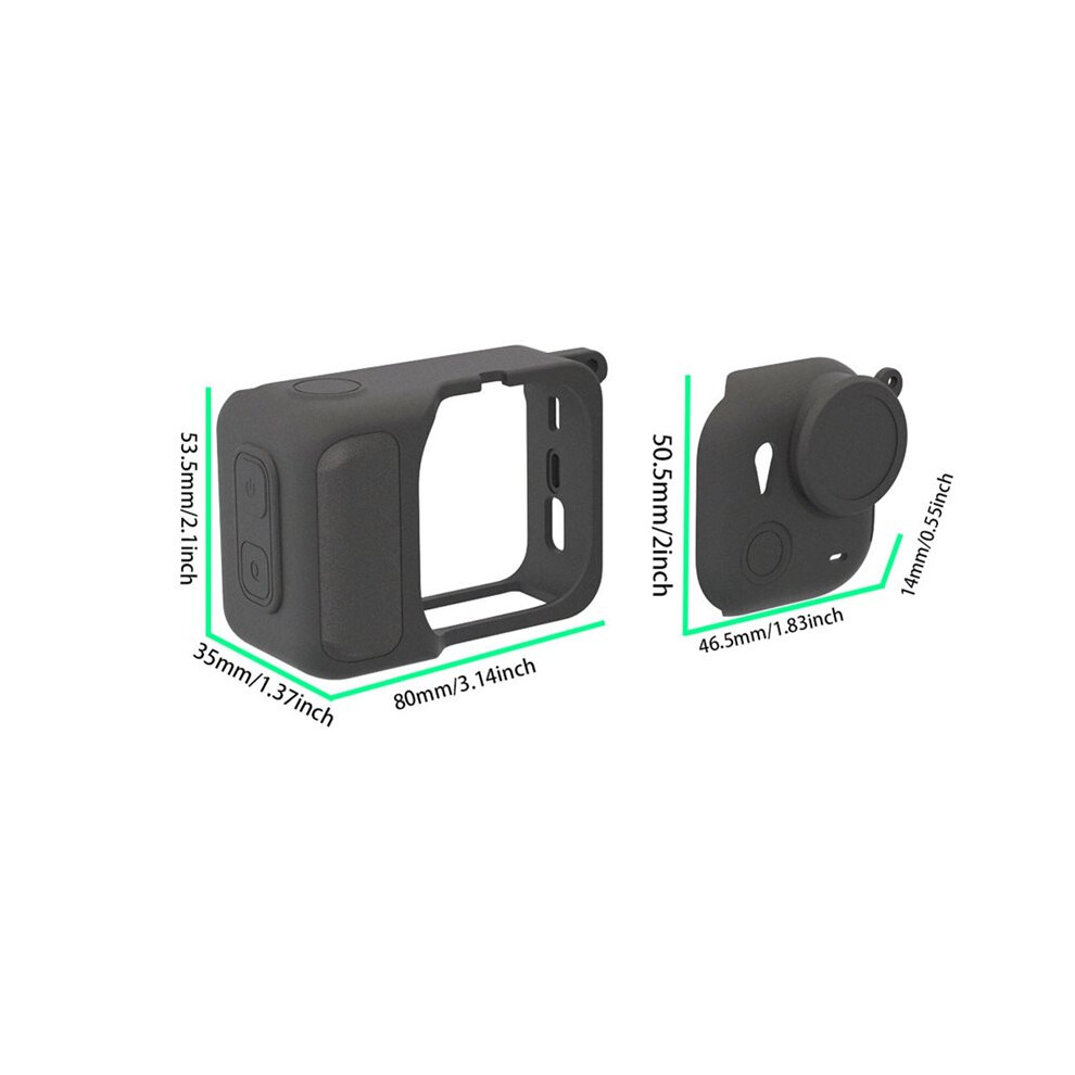 Silicone Case For Go Ultra With Lens Cap Case Dirt-Proof Protective Case For Go Ultra Action Camera C 6033725913458