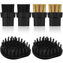 6er-Pack Dampfreiniger-Bürstenköpfe M8 Dampfreiniger-Aufsätze Messingbürstenköpfe Nylon-Mopp-Ersatzzubehörset