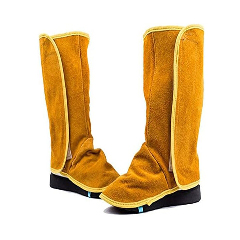 Leather Welding Spats, Fire-Resistant Welding Boot Covers, Heat And Abrasion Protective Foot Covers 4712381898348