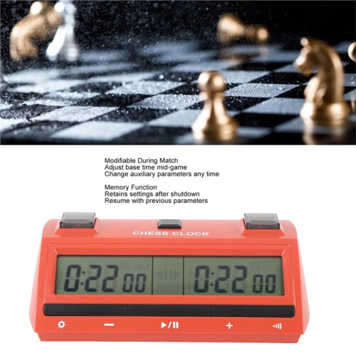 Chess Clock Timer Professional Large Screen Portable Tournament Digital Chess Clock Game Timer 1