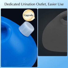 Portable Urinals for Men, Urinal Bottle Spill Proof with Soft Funnel & Long Hose, for Seniors Wheelchair Car Travel Use
