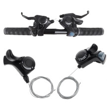 21-Gang-Fahrradschalthebel-Set TX30-7 3x7 Daumenschalthebel mit Ganganzeige