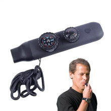 Survival Whistle with Compass Loud Sound Survival Whistle Mountaineering Hiking Safety Gear