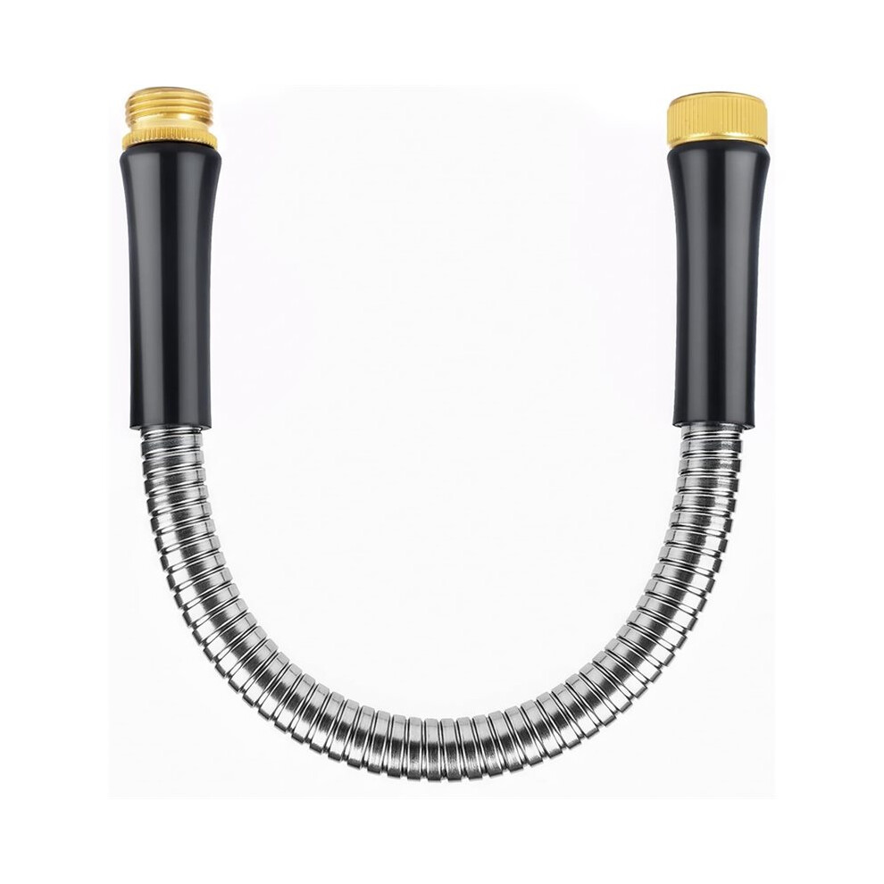 Short Garden Hose 1Ft X 5/8",Metal Garden Hose For Hose Reel Faucet,Heavy Duty 304 Stainless Steel Metal Leader Hose 6034021466853