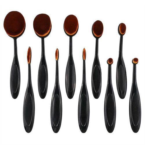 10Pcs Ink Blending Brushes Set for Scrapbooking, Card Making, Crafting - Mixed Sizes