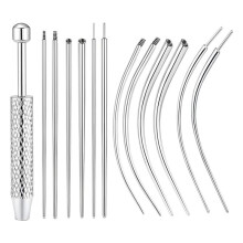 Piercingkugel-Greifer, 14g 16g 18g 20g Piercing-Dehnstab, Piercing-Wechselwerkzeug Aus Chirurgenstahl für Ohrstecker