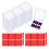 Press  Nail Box,30 Sets Display Case Artificial Nail Display Storage Box with 60 Pcs Adhesive Double Sided Tape 1