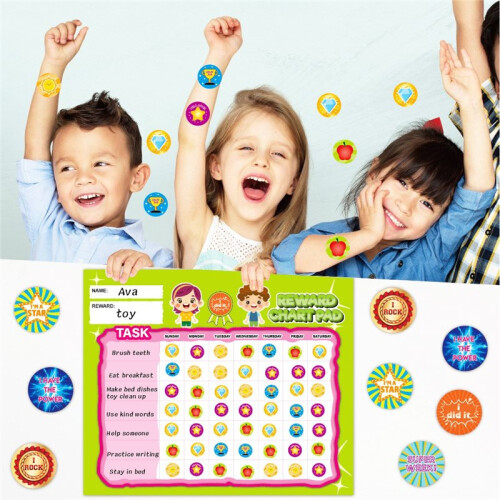 Sticker Chart for Kids Behavior Magnetic Visual Kids Chore Chart ...