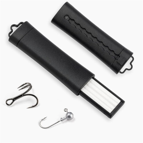 Fishing Hook Sharpener - Compact Ceramic Tool for Enhanced Hook Efficiency, Fits Easily in Tackle Box 1