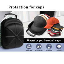 1pc Baseball Hat Travel Bag Baseball Cap Travel Case Storage Carrier Box Display Bag Eva Baseball Cap Carrying Bag