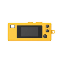 For  Charmera Keychain  Digital Camera Multifunctional Keyring Camera All in One Keychain Pendant Gift Yellow