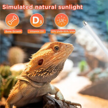 2 Pack T8 UVB Reptile Light 15W 10.0,UVA UVB Light Bulb for Reptiles,Reptile UVB Lamp Tube for Bearded Dragon
