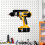 Power Tool Wall Mount Holder Heavy Duty Storage Tool Cordless Drill Screwdriver Storage Rack for Workshop/Garage 5
