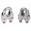 4 Abrazaderas para Cables de Acero Inoxidable. 5