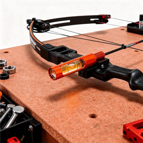 Berger Hole Bow Level (2-Pack), Screw-in Bow Leveling Tool for Sight, Rest & D-Loop Setup, Aluminum Archery Level 2