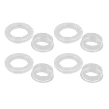 4 Stück Transparente Schirmloch-Ring-Set für Terrassentische, Reduziert das Wackeln