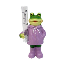Resin Animal Statue Patio Outside Measurement Tube Outdoor Garden Rain